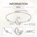wholesale 925 Sterling Silver Moon & Tulips Charm Bracelet for Women-0-2