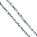 wholesale Sterling Silver Byzantine Chain Bracelet 2 4mm 3 5mm for Men Women Lobster Clasp Italy 6 5 8 -0-1
