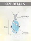 wholesale Sterling Silver Gemstone Dainty Pendant Necklace for Women Mom Gift-0-134