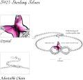 wholesale 925 Sterling Silver Butterfly Infinity Charm Bracelet - Best Friend Forever Gift for Her-0-2