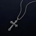 wholesale Cross Necklace For Men Women 925 Sterling Silver Celtic/crucifix/nail/fish Hook Cross Pendant With Stainless Steel Chain Faith Jewelry Gift For Father Son Brother Husband -0-3