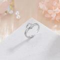 wholesale 925 Sterling Silver Stackable Adjustable Open Rings for Women Christmas Gift for Her Wife Mother Girlfriend-0-3