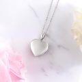 wholesale 925 Sterling Silver Heart Shaped Photo Locket Pendant Necklaces for Women Gift Ideas-0-2