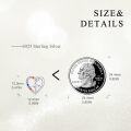 wholesale 925 Sterling Silver Ballerina CZ Heart Stud Earrings for Women's -0-3
