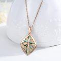 wholesale Rose Gold Plated Sterling Silver Abalone Shell Hollow Cross Pendant Necklace - 24mm x 18.5mm, 18+2 Chain, Elegant Religious Jewelry Gift for Women Men-0-5