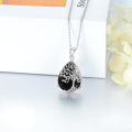 wholesale 925 Sterling Silver Tree Of Life Turquoise Teardrop Pendant Necklace For Women-0-11