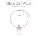 TOUPOP Sterling Silver Crystal Breast Cancer Bracelet Jewelry Gifts For Women-0-3