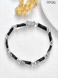 wholesale 18kt Gold Plated Sterling Silver Jade Bracelet for Women Fine Jewelry Gift-0-37