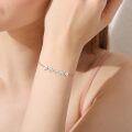 wholesale 925 Sterling Silver Daisy Flower Chain Link Bracelet Minimalist s for Women Girls-0-3