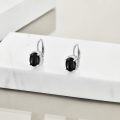 wholesale 935 Sterling Silver 8mm Black Onyx Stud Earrings, Elegant Gift for Her-0-2