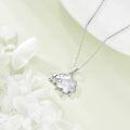 wholesale 925 Sterling Silver Sheep Shape Mother of Pearl Shell Pendant Necklace Animal s for Women-0-4
