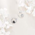 wholesale 925 Sterling Silver Black Cat Hoop Earrings for Women - Cute Kitty Design Gift Idea-0-2