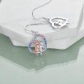 wholesale 925 Sterling Silver Heart-Shaped Crystal Ballerina Sister Drop Earrings Birthstone s for Women Girls-0-3