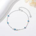 wholesale  Sterling Silver Genuine Heart Turquoise Bracelet Jewelry Gift for Women ( )-0-16