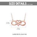 wholesale 14k Gold Infinity Heart Necklace-0-4