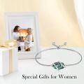 wholesale  Sterling Silver Gemstone Dainty Link Bracelet for Women -0-3