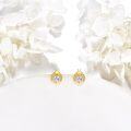 wholesale 14K Gold Moissanite Ladybug Earrings, Dainty Yellow Gold Cute Fun Jewelry Gift for Women-0-1
