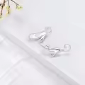 wholesale 925 Sterling Silver Hypoallergenic Cat Shaped Stud Earrings Wholesale for Women Girls Gifts 43mm Length-0-3