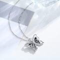 wholesale 925 Sterling Silver Celtic Knot Butterfly Pendant Necklace  for Women Girls-0-5