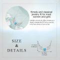 wholesale 925 Sterling Silver Blue Opal Winged Heart Pendant Necklace for Women-0-5