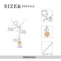 TOUPOP Sterling Silver Sunflower Stethoscope Lariat Necklace Nurse Gift-0-3