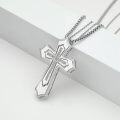 wholesale 925 Sterling Silver Cross Pendant Necklaces for Men & Women - Religious Jewelry Christian Baptism Gifts-0-1