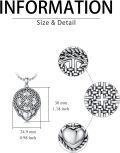 wholesale Celtic Claggagh Necklace S925 Sterling Silver Celtic Knot Pendant For Men Women Anniversary Birthday Christmas Gifts For Women Men -0-3
