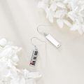 wholesale 925 Sterling Silver Dangle Earrings with Piano Keys and Heart Charm - Musician's Gift for Her-0-3