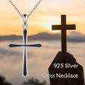 wholesale Sterling Silver Cross Necklace with Sea Turtle Pendant-0-11
