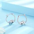 wholesale 925 Sterling Silver Koala Huggie Hoop Earrings for Women Animal s for Sensitive Ears-0-1