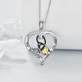 wholesale 925 Sterling Silver She Believed So She Did Heart Necklace-0-3