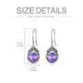 wholesale 925 Sterling Silver Amethyst Earrings-0-2
