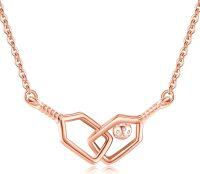 wholesale Sterling Silver Gold Plating Pickleball Paddle Ball Pendant Necklace-ROSS GOLD
