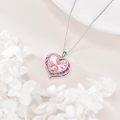 wholesale Sterling Silver Austrian Crystals Love Heart Pendant Necklace for Women-0-43