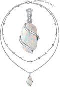 wholesale Sterling Silver Gemstone Dainty Pendant Necklace for Women Mom Gift-0-135