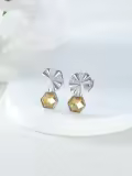 TOUPOP Sterling Silver Cubic Zirconia Stud Earrings For Women Gifts-0-3
