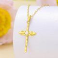 wholesale 14K Gold Diamond Cross Pendant Necklace for Women-0-2