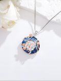 wholesale TOUPOP Sister Christmas Gifts From Sister 925 Sterling Silver 2 To 5 Sisters Necklace Rose Flower Pendant Crystal Jewelry Birthday Gifts For Women Best Friend -0-3