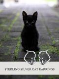 wholesale Frog/cat Hoop Earrings For Women S925 Sterling Silver Huggie Hoop Black Cat/frog Earrings Jewelry, Gifts For Women Daughter Girlfriend Anniversary Mothers Day -0-2