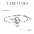 TOUPOP Sterling Silver Sisters Bracelet Lasts Forever Jewelry-0-4
