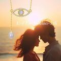 wholesale 14k Gold Eye Necklace With Moonstone And Pearls-0-5