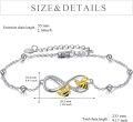 wholesale 925 Sterling Silver Infinity Bee Charm Bracelet for Women Girls Gifts-0-1