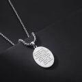 wholesale 925 Sterling Silver St Jude Pray For Us Religious Medal Charm Pendant Necklace for Women Men Boys Girls  18 Chain (Silver)-0-2