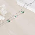 wholesale 925 Sterling Silver Claddagh Bracelet With Emerald Claddagh And Clover Charms-0-3