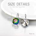 wholesale Sterling Silver Austrian Crystal Hypoallergenic Leverback Earrings Women s Gift-0-73