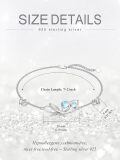 wholesale 925 Sterling Silver Lotus Flower Bracelet With Blue Gemstone Accents-0-1