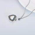 wholesale Sterling Silver Flower Urn Necklace for Ashes Memorial Keepsake Heart Jewelry-0-28