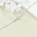 wholesale 925 Sterling Silver Origami Cross Charm Chain Bracelet s for Women and Girls-0-2