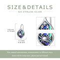 wholesale 925 Sterling Silver Crab Drop Earrings With Cubic Zirconia And Iridescent Shell-0-3