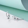 wholesale 925 Sterling Silver Gold Cat Shape Leverback Earrings for Women and Teen Girls - Birthday & Christmas Gift Ideas-0-15